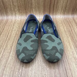 Rothy's The Loafer Green Camo Round Toe Comfort Light Weight Women's Size 6.5